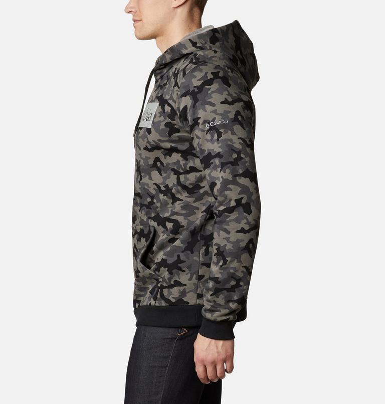 M Columbia Logo Printed Hoodie, Color: Black Camo, image 3