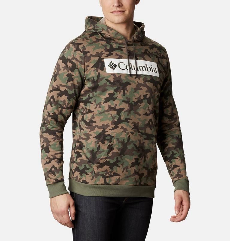 M Columbia Logo Printed Hoodie, Color: Cypress Camo, image 5