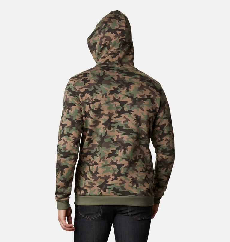 M Columbia Logo Printed Hoodie, Color: Cypress Camo, image 2