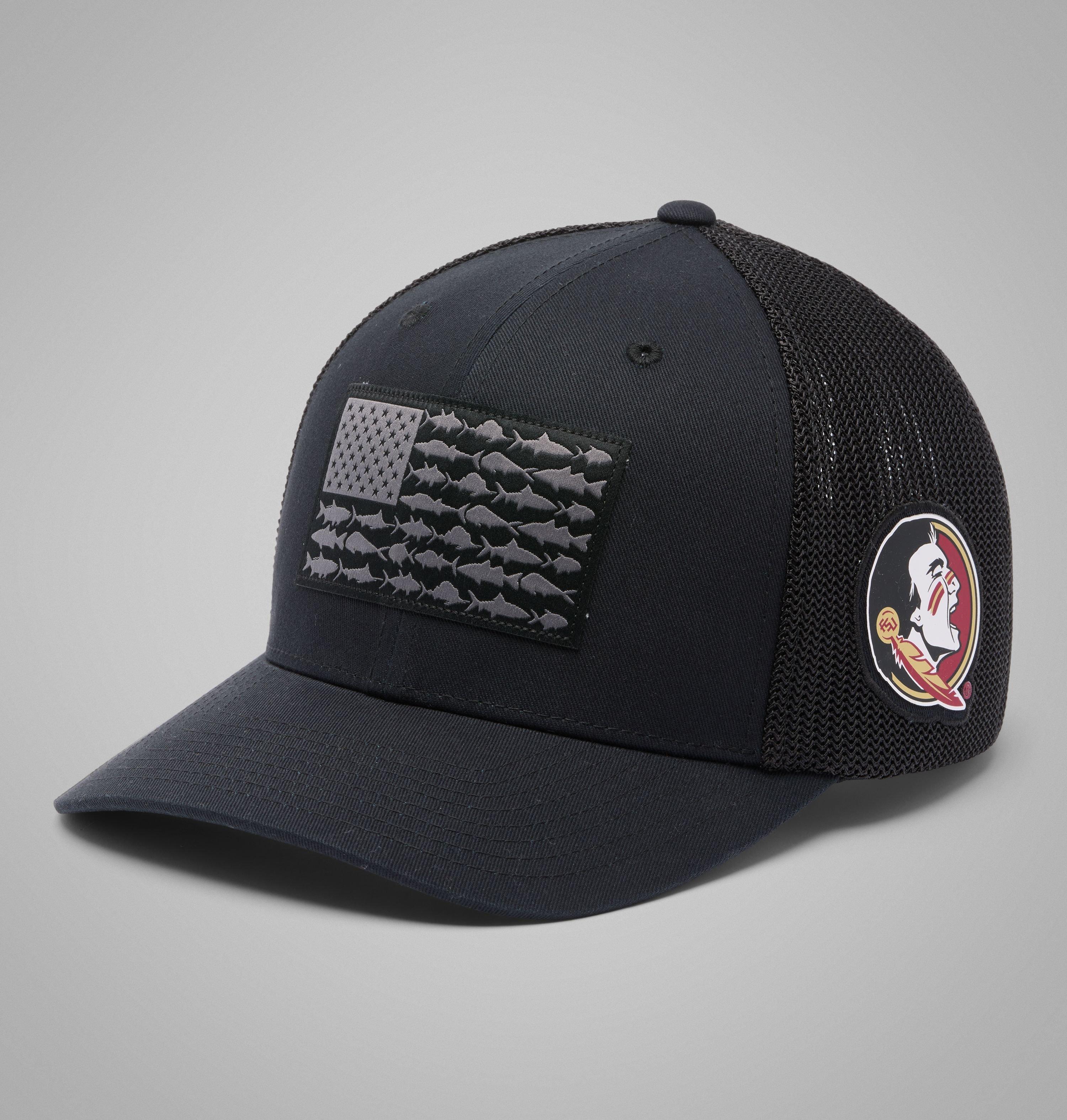 Columbia Men's Florida State University PFG Mesh Fish Flag Ball Cap