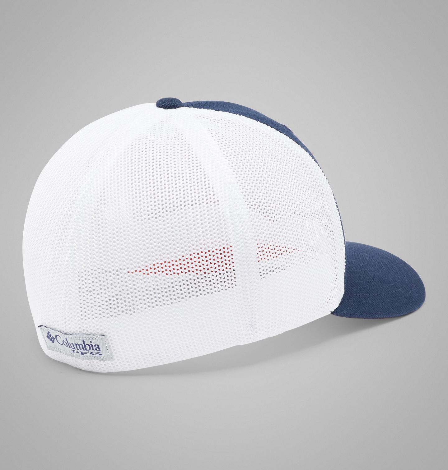 Мужская кепка Columbia PFG Mesh Fish Flag Ball - Auburn, цвет: Тёмно-синий — фото 2