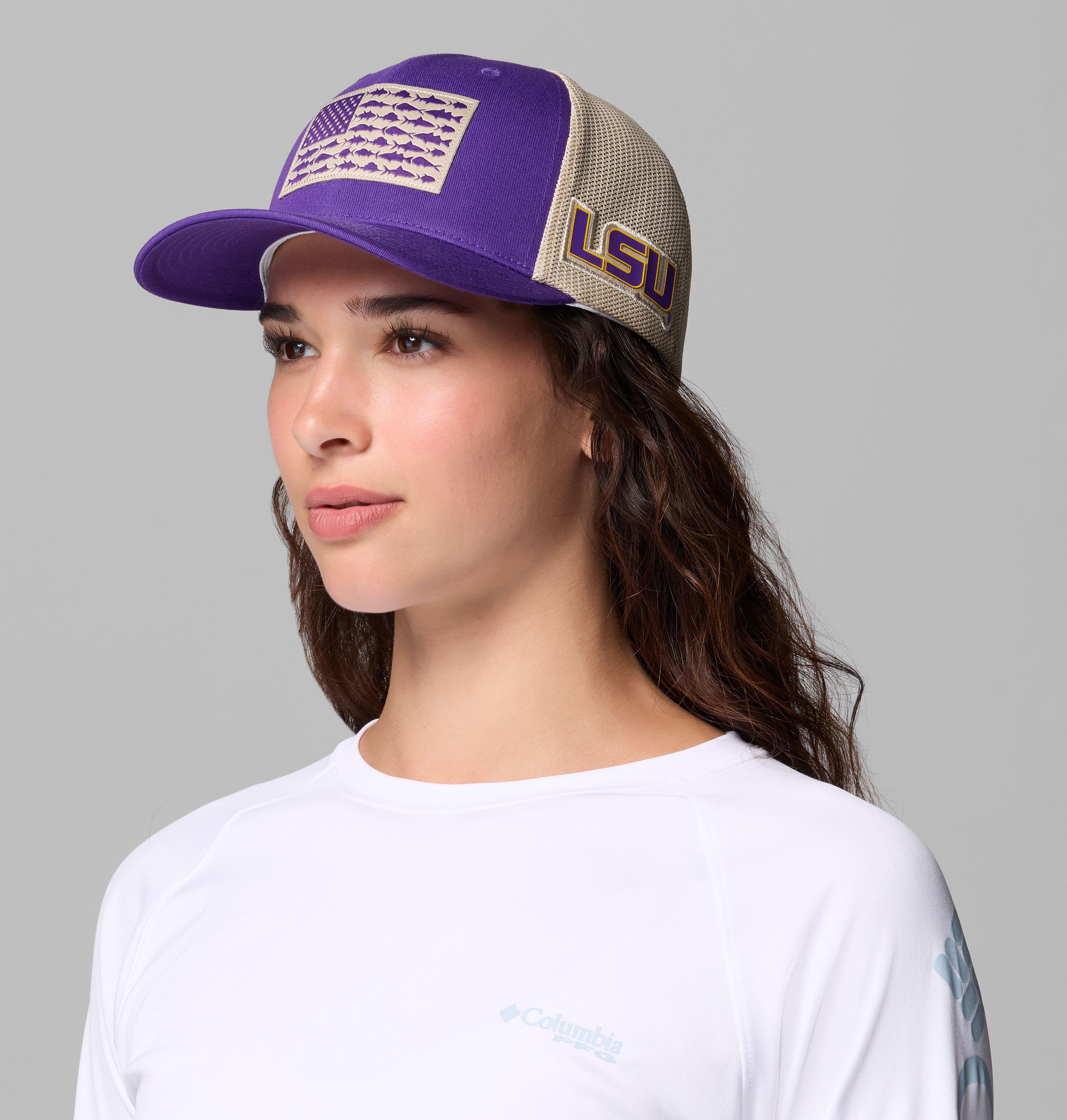 Collegiate PFG Mesh Fish Flag Ball Cap | 518 | L/XL 5