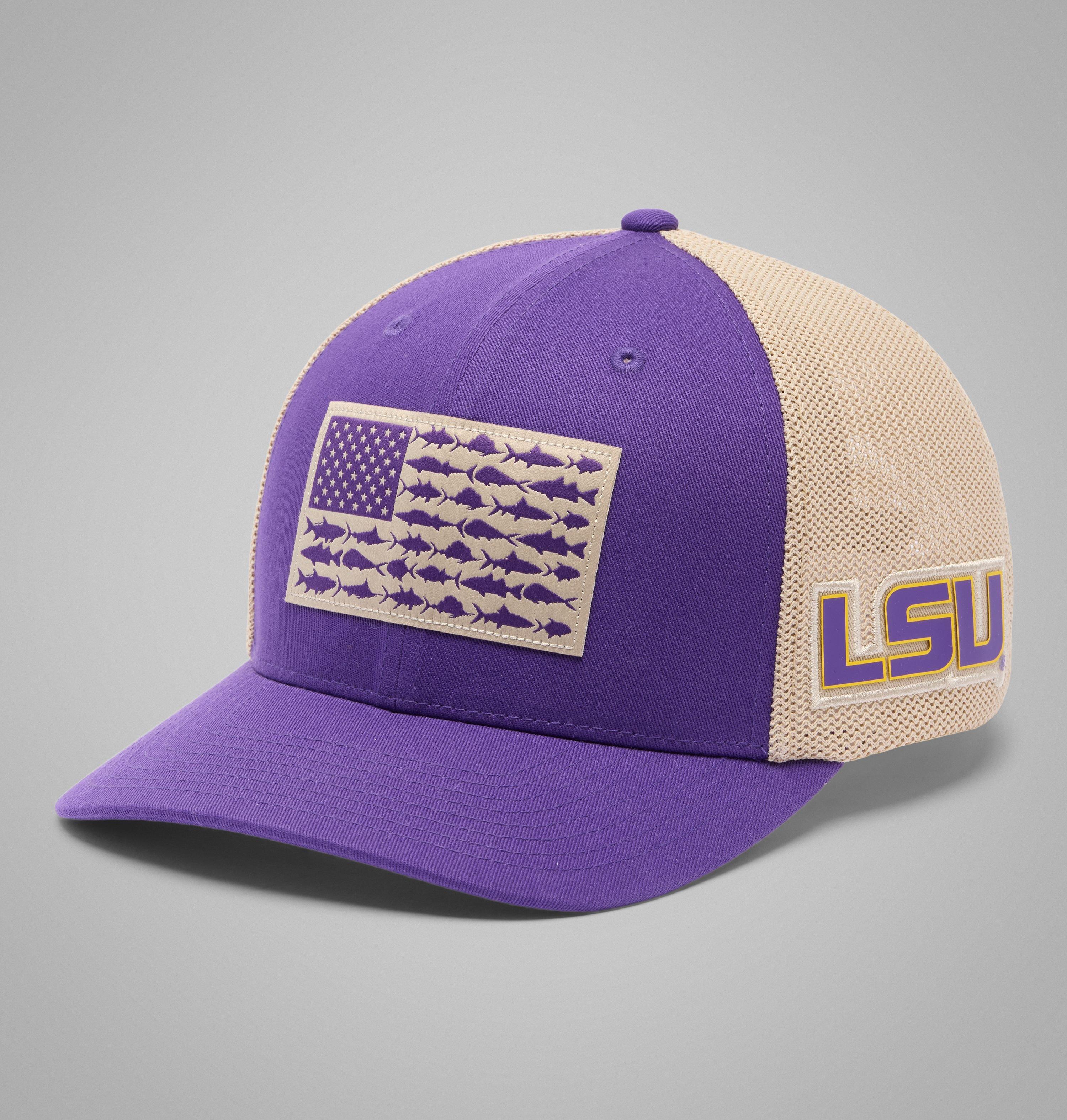 Collegiate PFG Mesh Fish Flag Ball Cap | 518 | L/XL 1