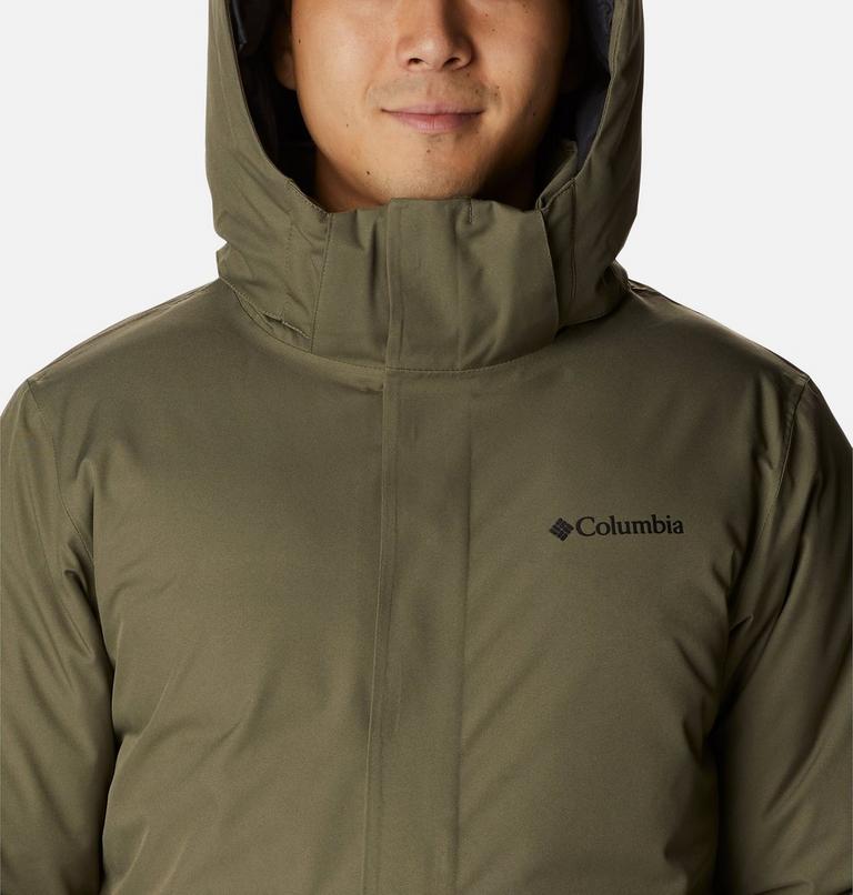 Men's Blizzard Fighter Long Jacket, Color: Stone Green, image 4