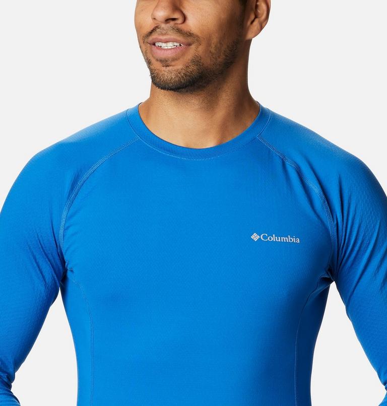 Men's Omni-Heat 3D Knit Crew Baselayer, Color: Bright Indigo, image 4