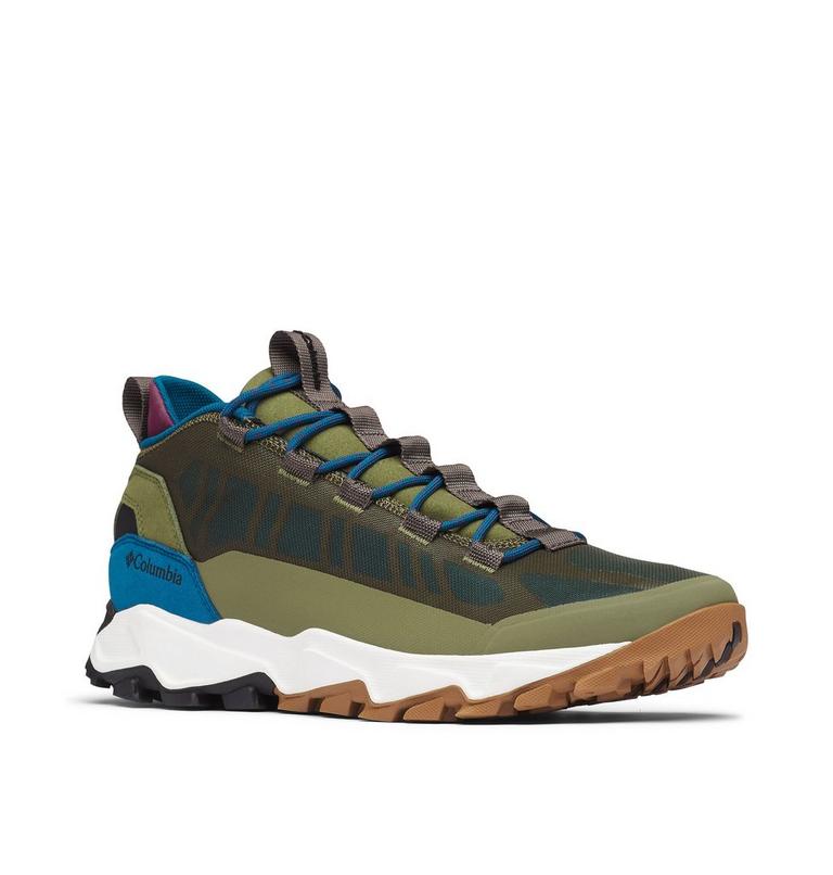 Men's Flow Borough Low Shoe, Color: Hiker Green, Lagoon, image 2