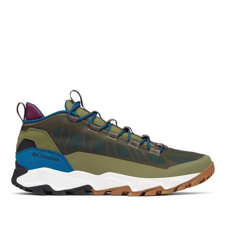 Men's Flow Borough Low Shoe, Color: Hiker Green, Lagoon, image 1