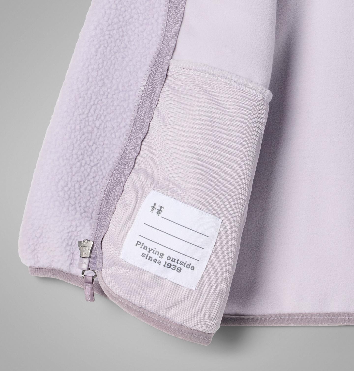 Куртки Columbia Bear Springs Sherpa Full Zip для малышей, цвет: Лавандовый жемчужный — фото 3