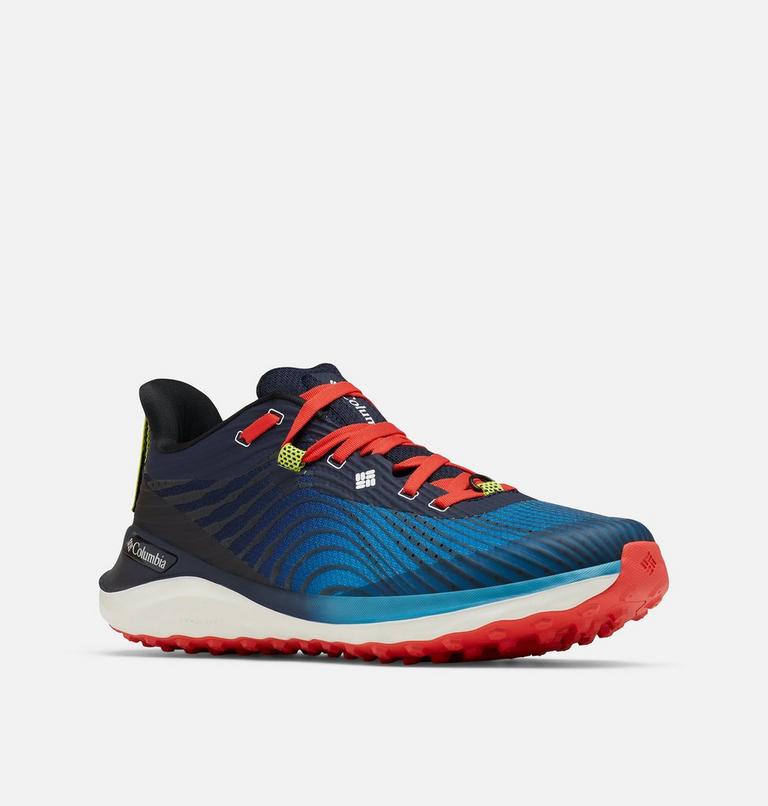 Men&rsquo;s Escape Ascent Trail Running Shoe, Color: Deep Marine, Bold Orange, image 2