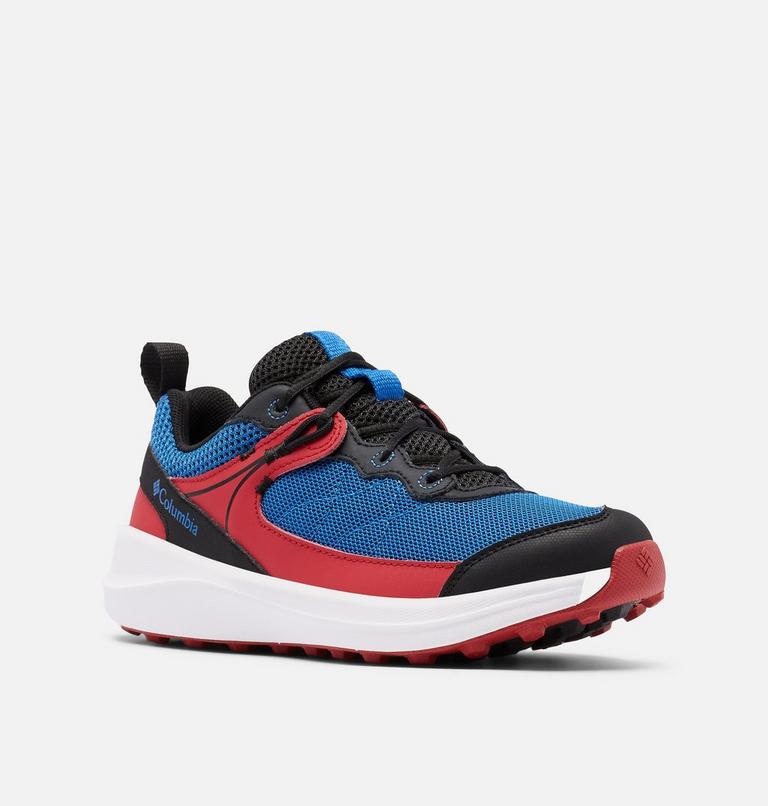 Youth Trailstorm Walking Shoe, Color: Black, Bright Indigo, image 2