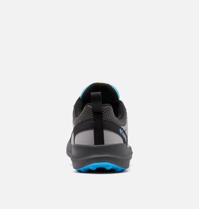 Youth Trailstorm Walking Shoe, Color: Dark Grey, Cyan Blue, image 8