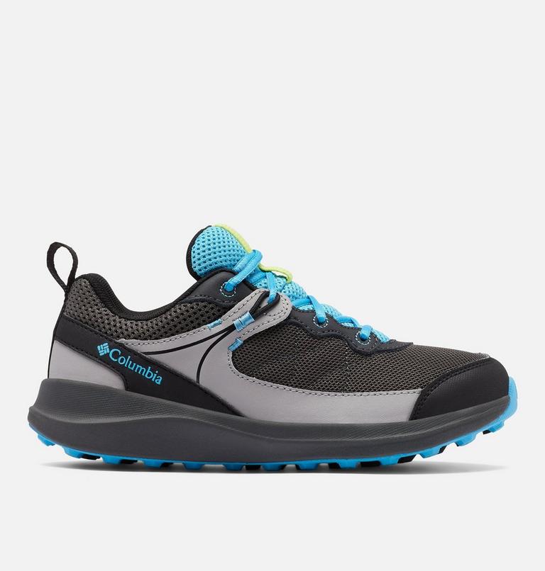 Youth Trailstorm Walking Shoe, Color: Dark Grey, Cyan Blue, image 1