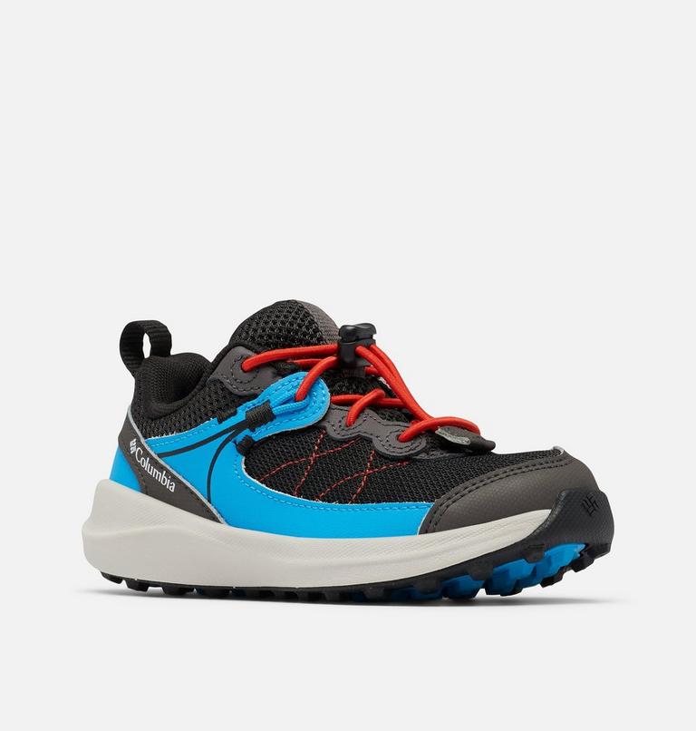 Kids' Trailstorm Walking Shoe, Color: Black, Compass Blue, image 2