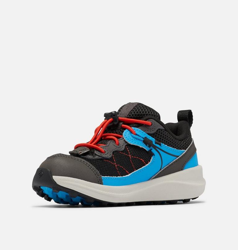 Kids' Trailstorm Walking Shoe, Color: Black, Compass Blue, image 6
