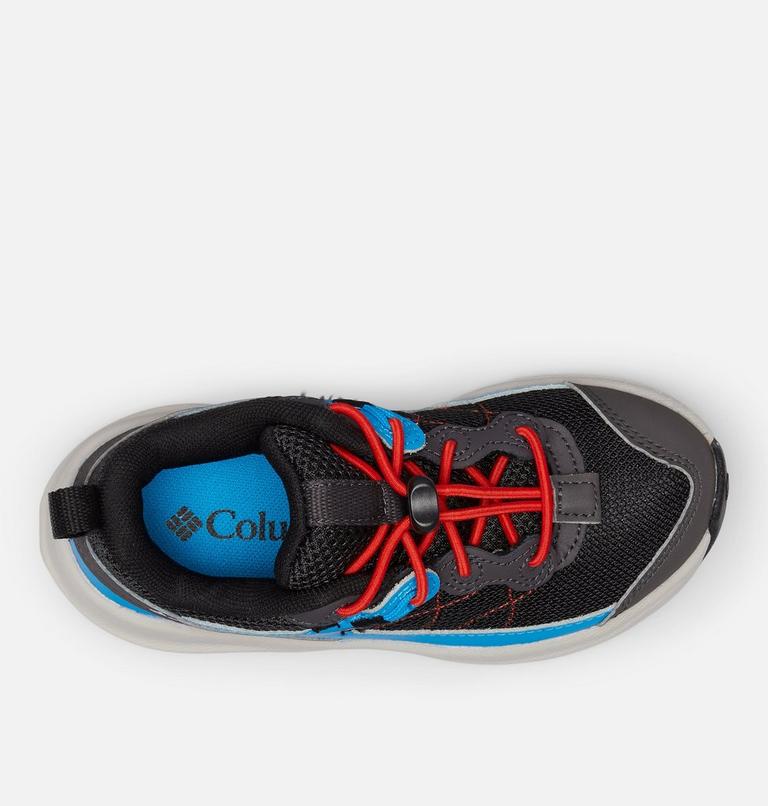 Kids' Trailstorm Walking Shoe, Color: Black, Compass Blue, image 3