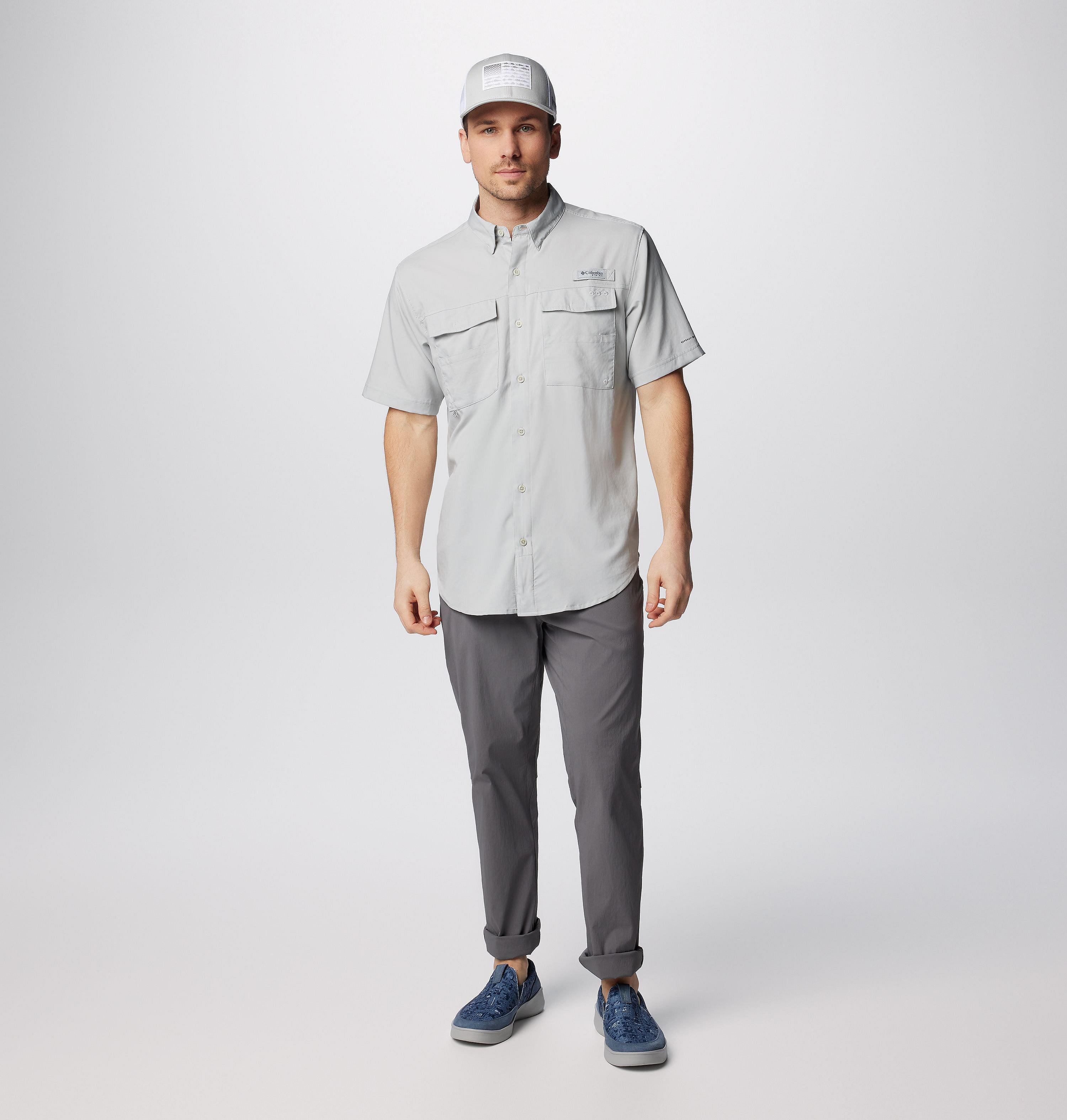 Men's PFG Blood and Guts IV Woven Short Sleeve Shirt 3