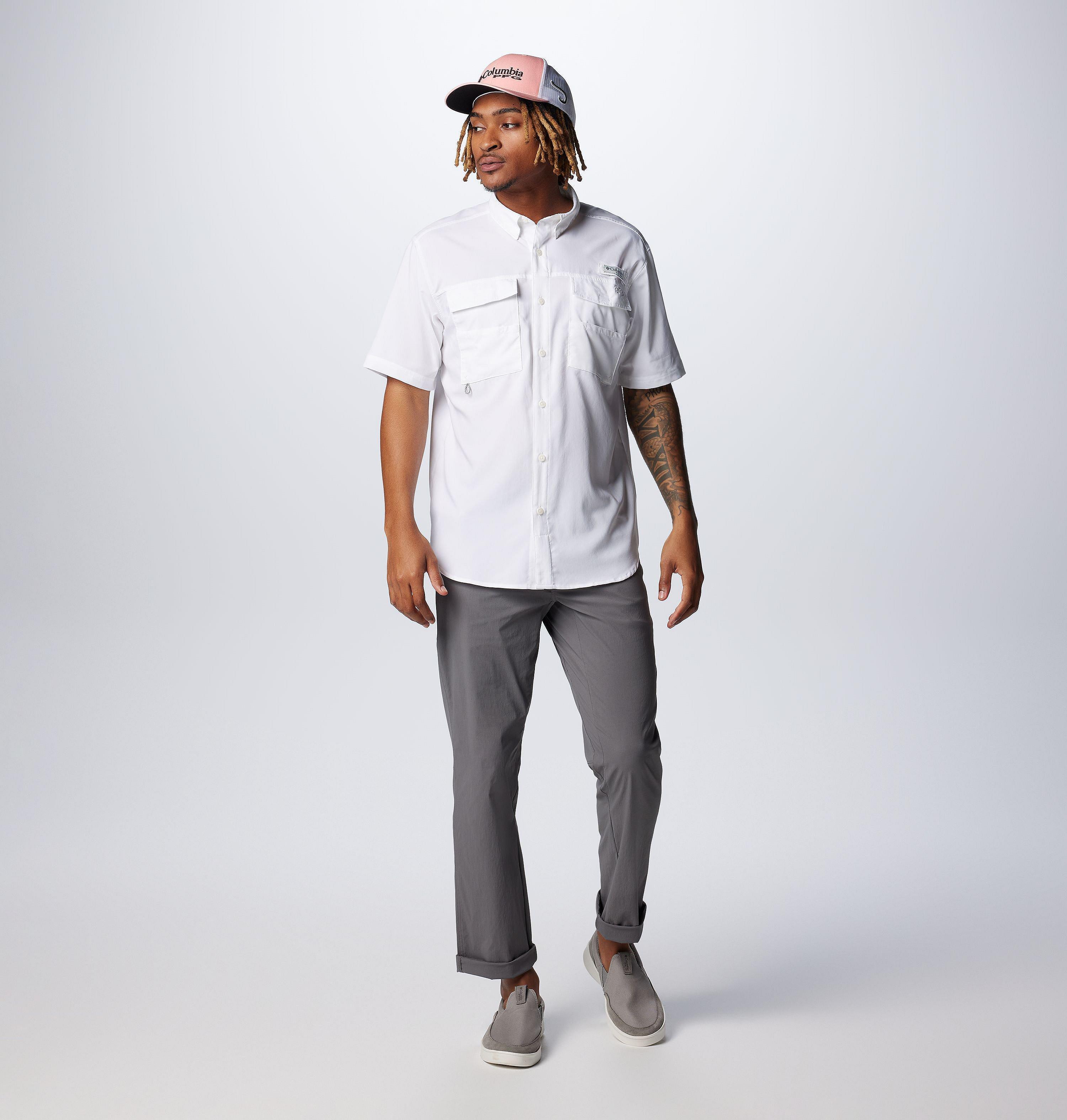 Men's PFG Blood and Guts IV Woven Short Sleeve Shirt 3