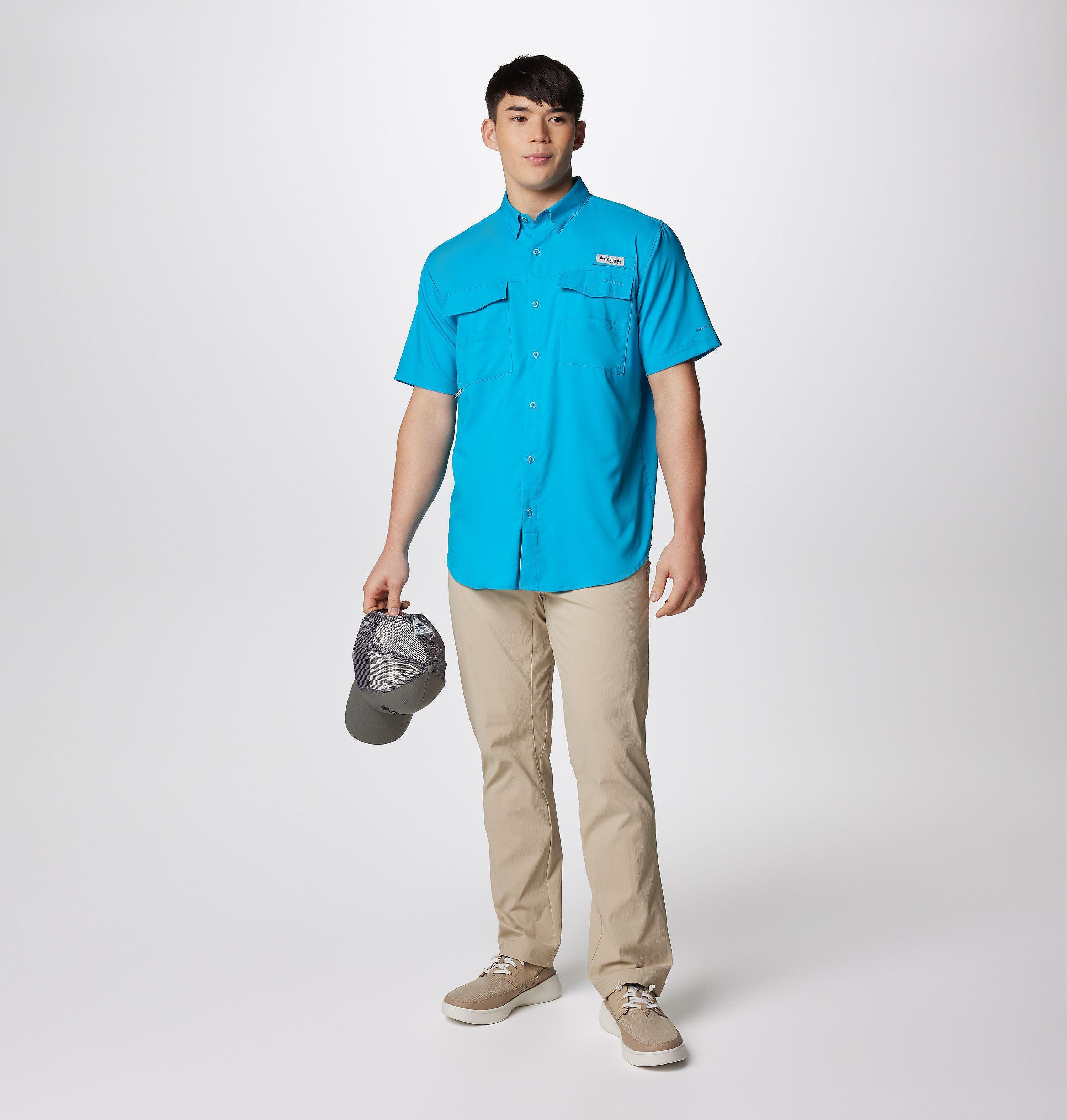 Men's PFG Blood and Guts IV Woven Short Sleeve Shirt 3