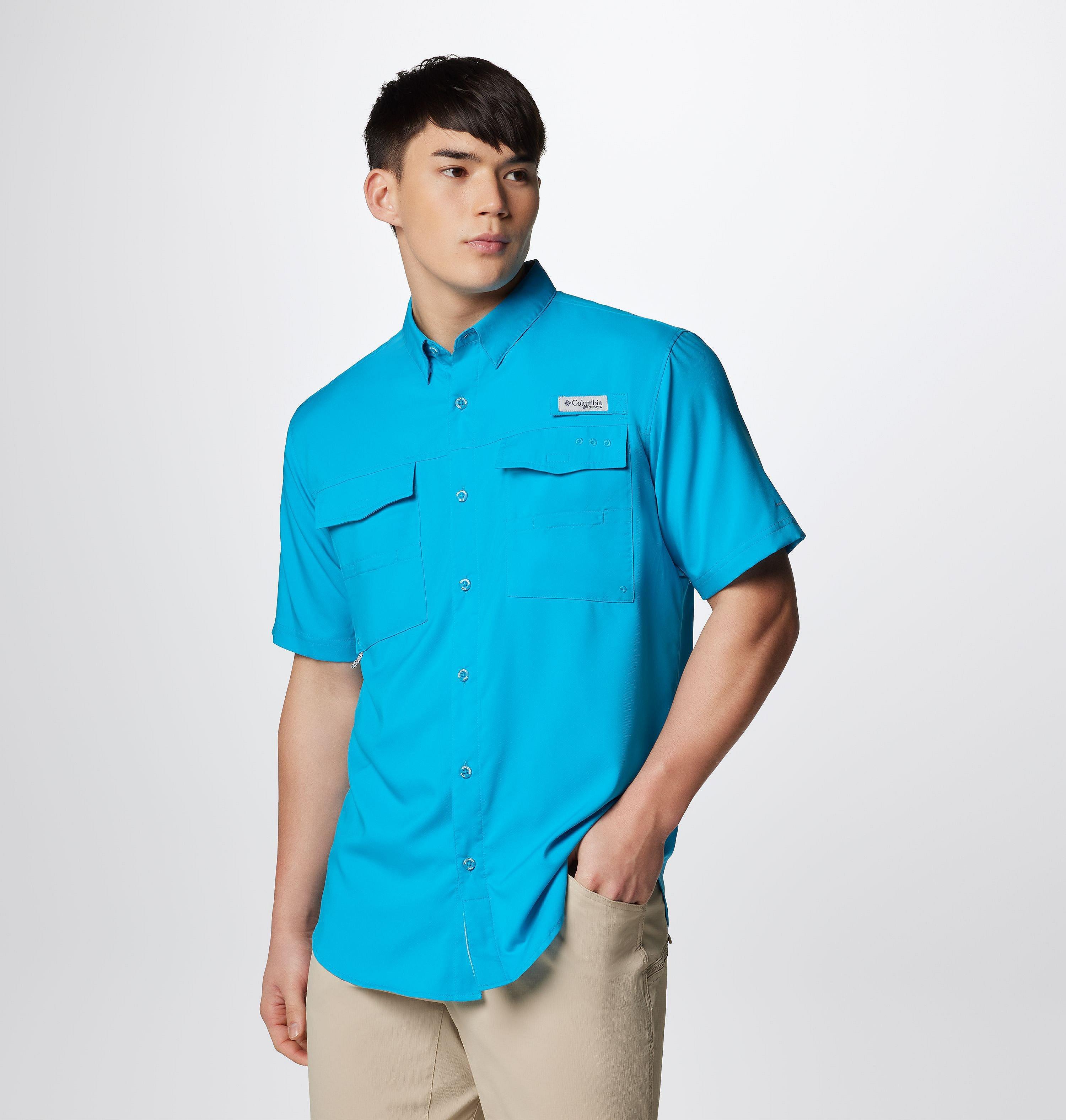 Men's PFG Blood and Guts IV Woven Short Sleeve Shirt 4