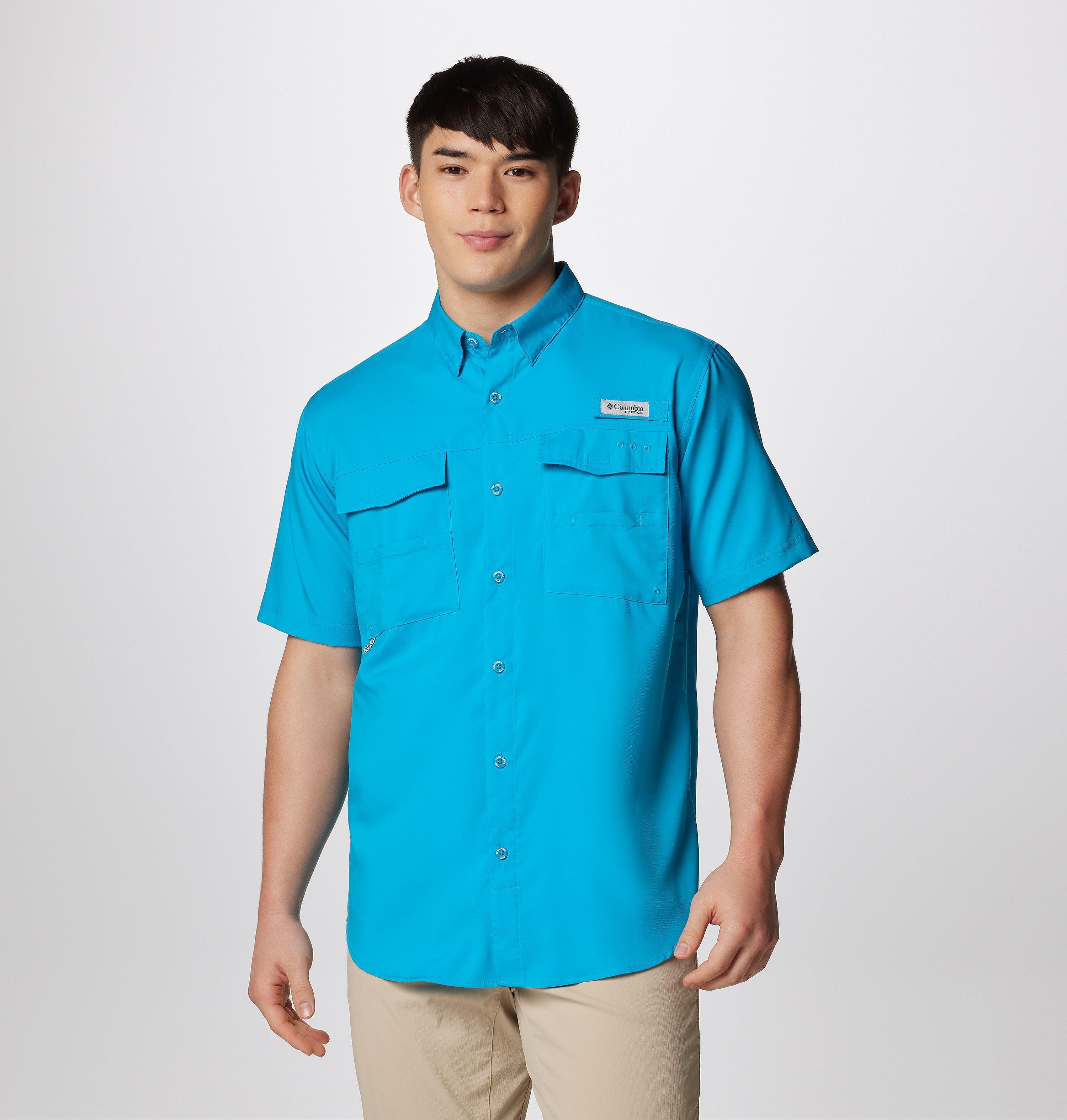 Men's PFG Blood and Guts IV Woven Short Sleeve Shirt 1