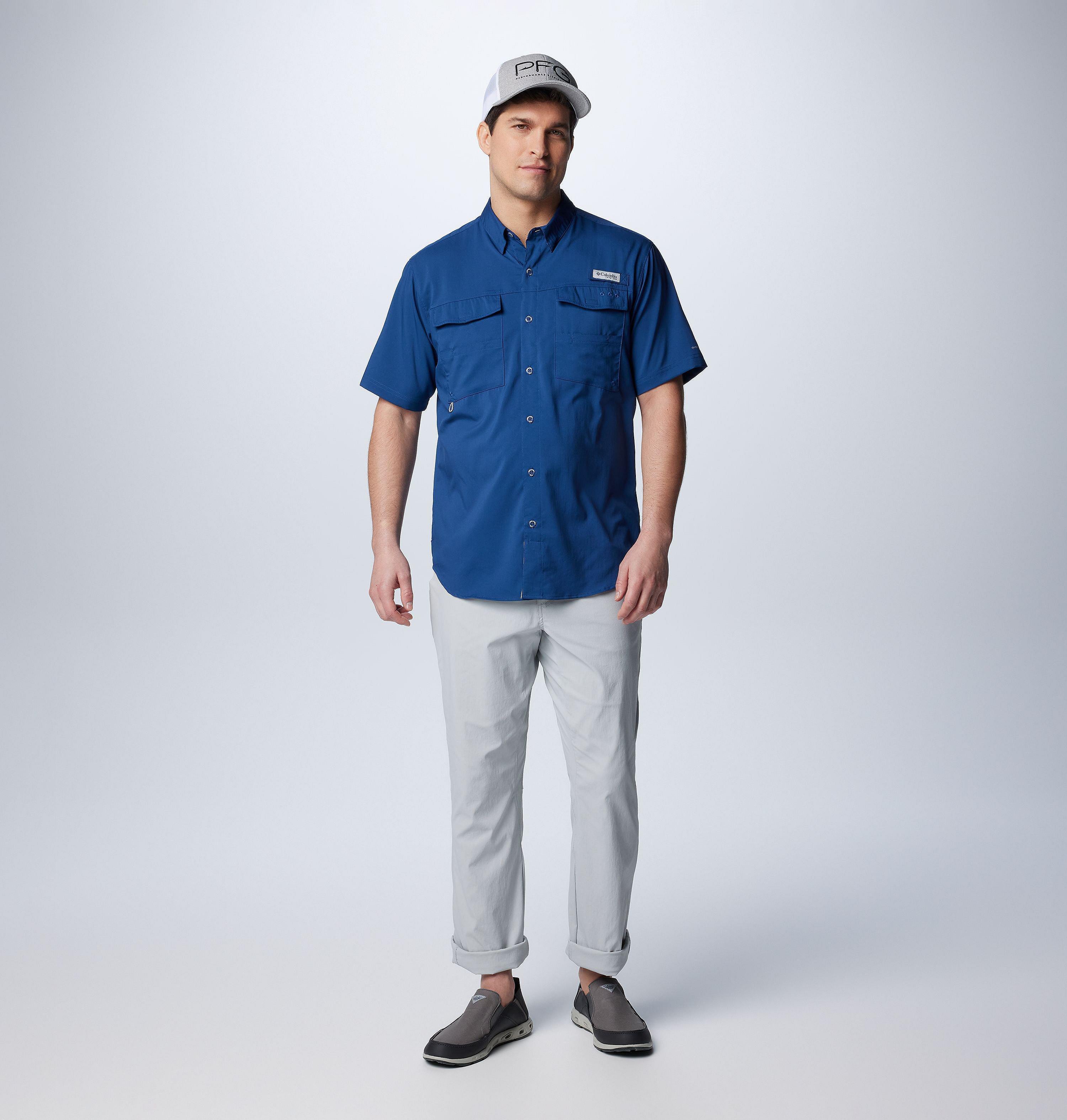 Men's PFG Blood and Guts IV Woven Short Sleeve Shirt 3