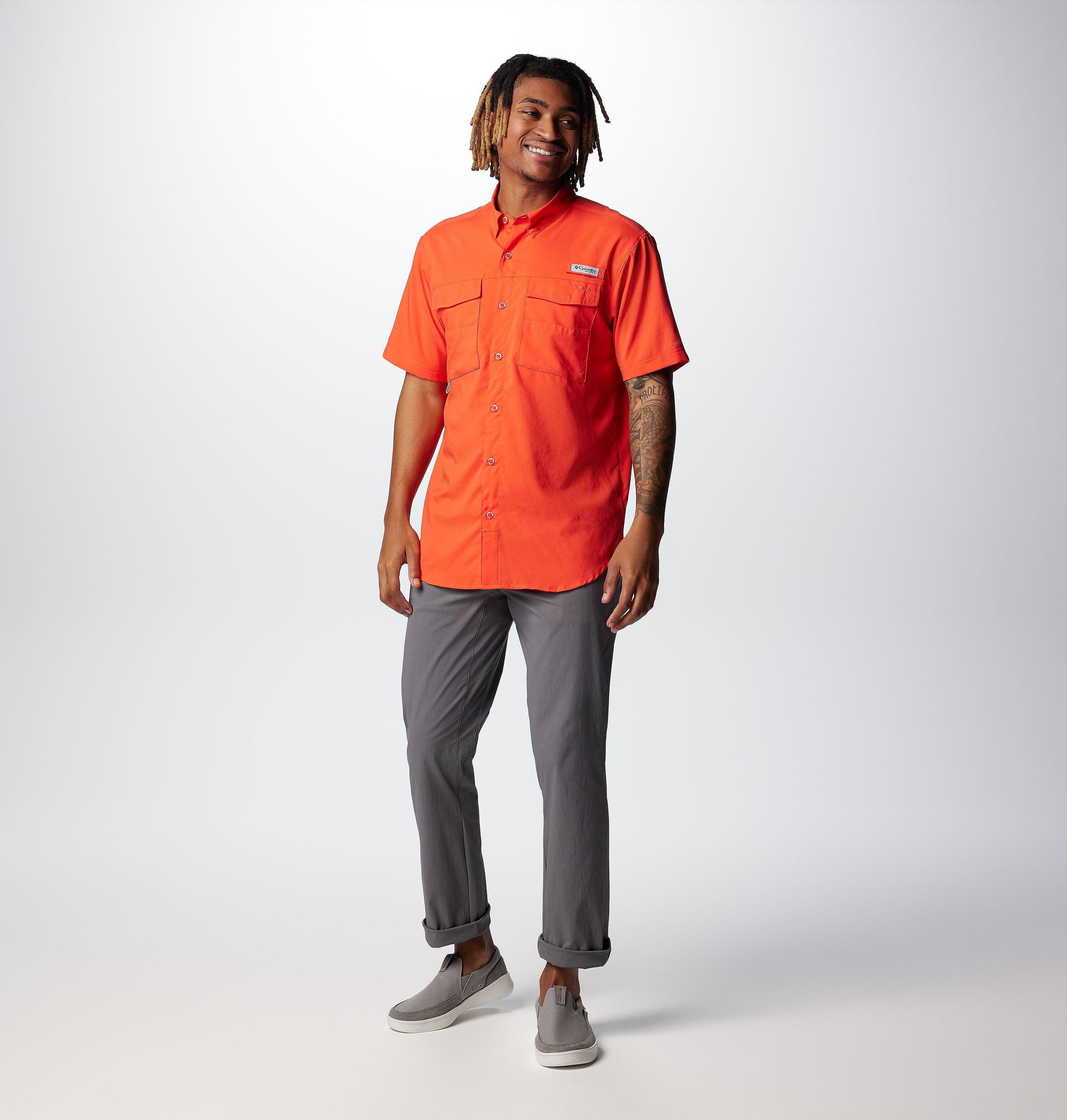 Men's PFG Blood and Guts IV Woven Short Sleeve Shirt 3