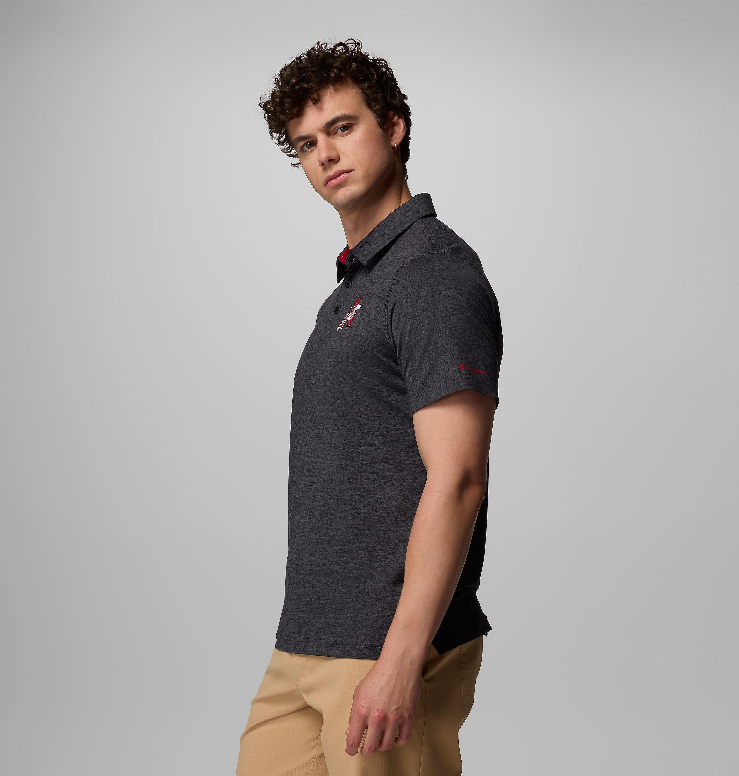 Men's Collegiate Tech Trail Polo - Arkansas 4