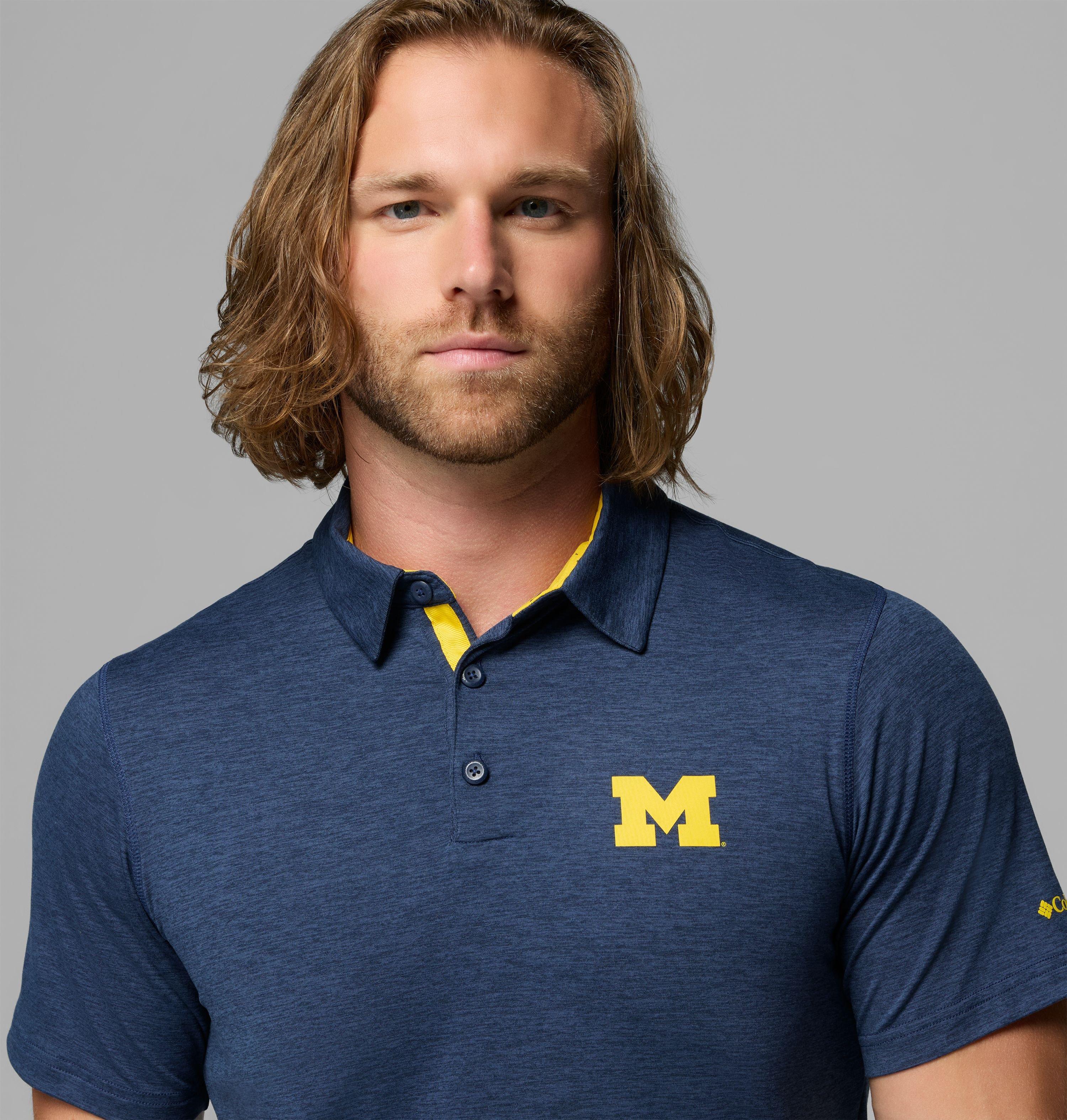 Men's Collegiate Tech Trail Polo - Michigan 5