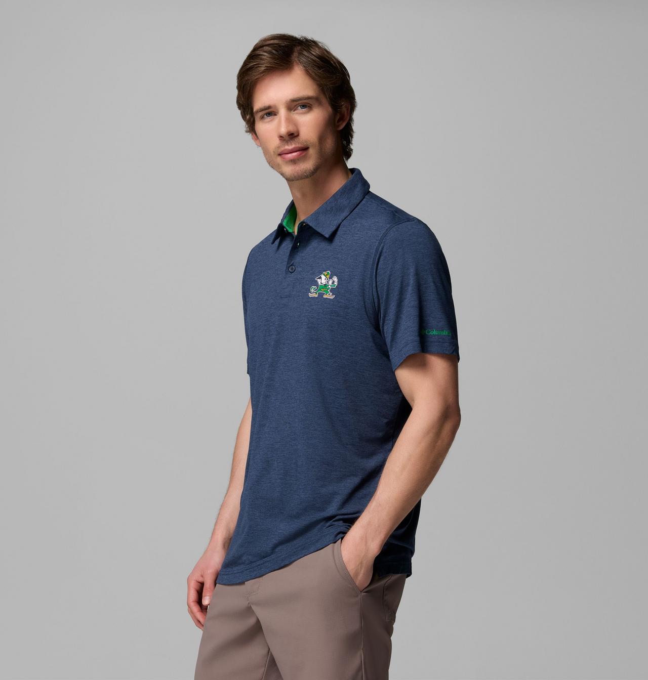 Men's Collegiate Tech Trail Polo - Notre Dame 4