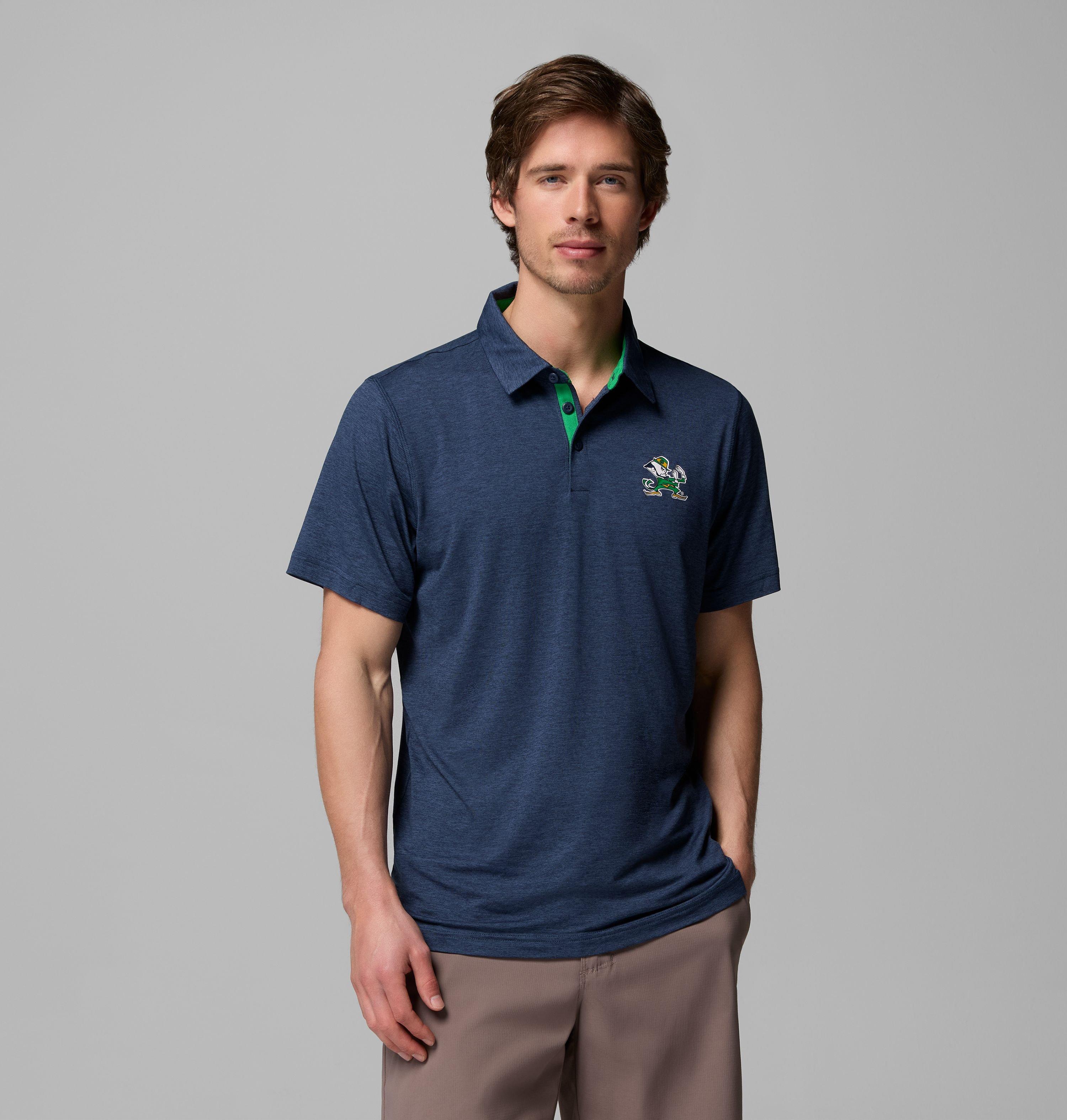 Columbia Men's Collegiate Tech Trail Polo - Notre Dame-