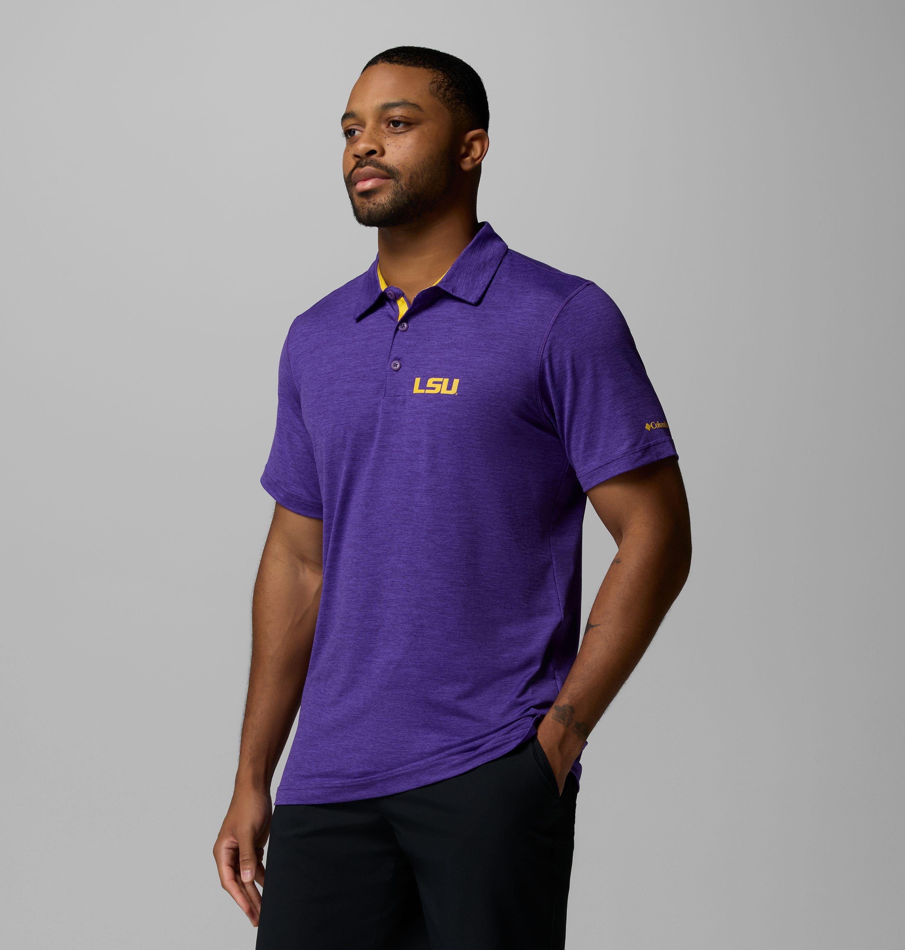 Men's Collegiate Tech Trail Polo - LSU 4