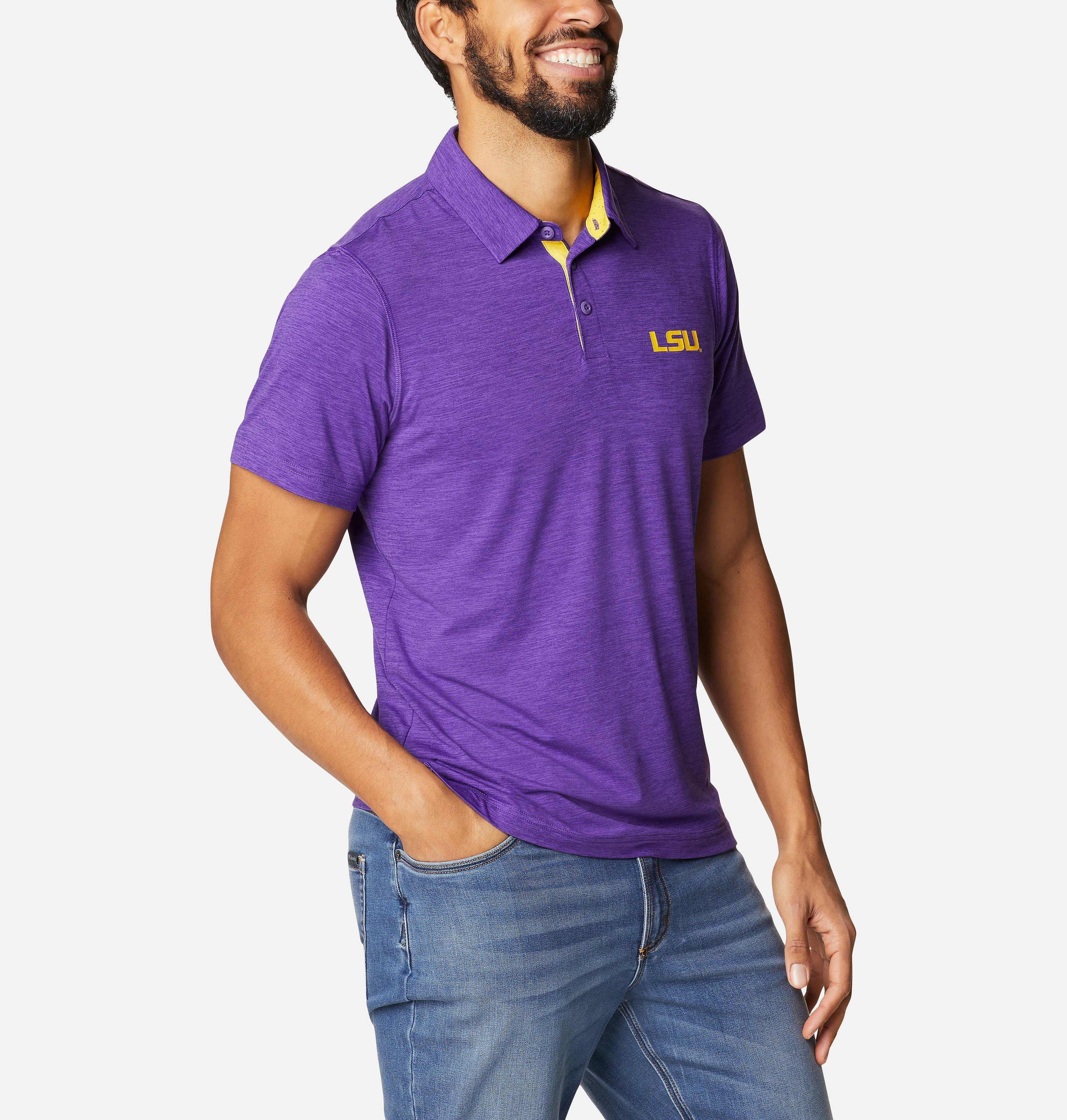 Men's Collegiate Tech Trail Polo - LSU 6