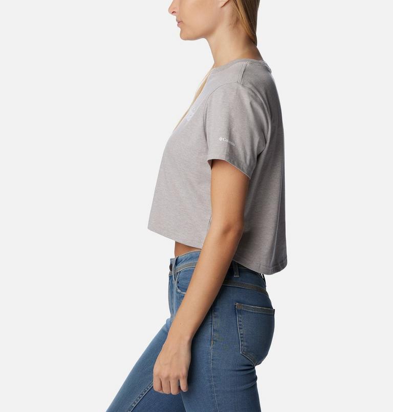 North Cascades Cropped Tee, Color: Columbia Grey Heather, image 3