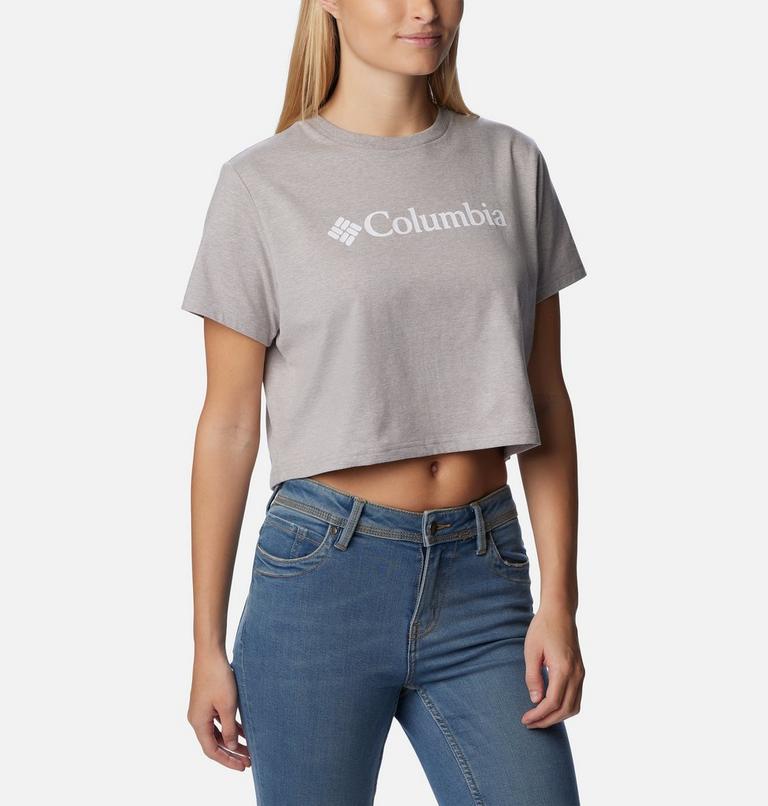 North Cascades Cropped Tee, Color: Columbia Grey Heather, image 5