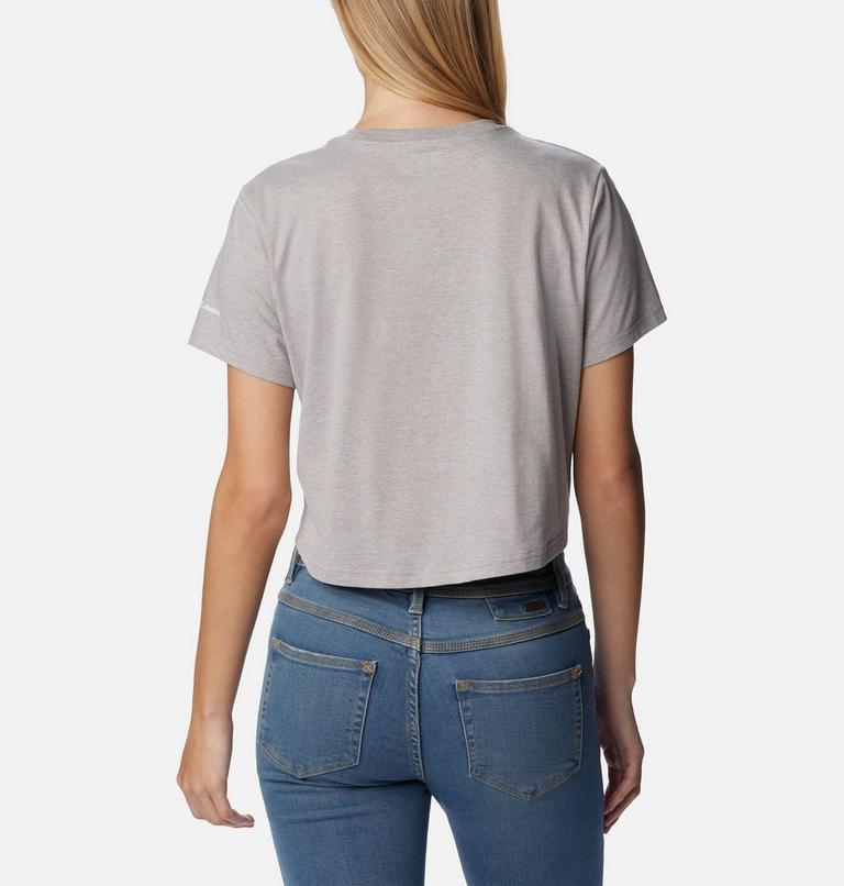 North Cascades Cropped Tee, Color: Columbia Grey Heather, image 2