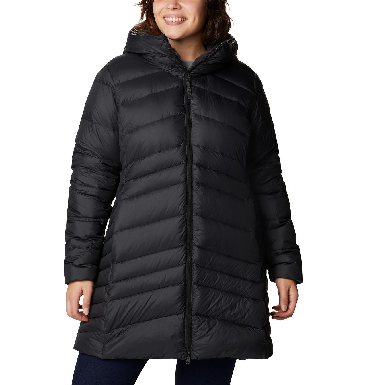 Doudoune mi-longue à capuchon Autumn Park™ Femme - Grandes tailles 1