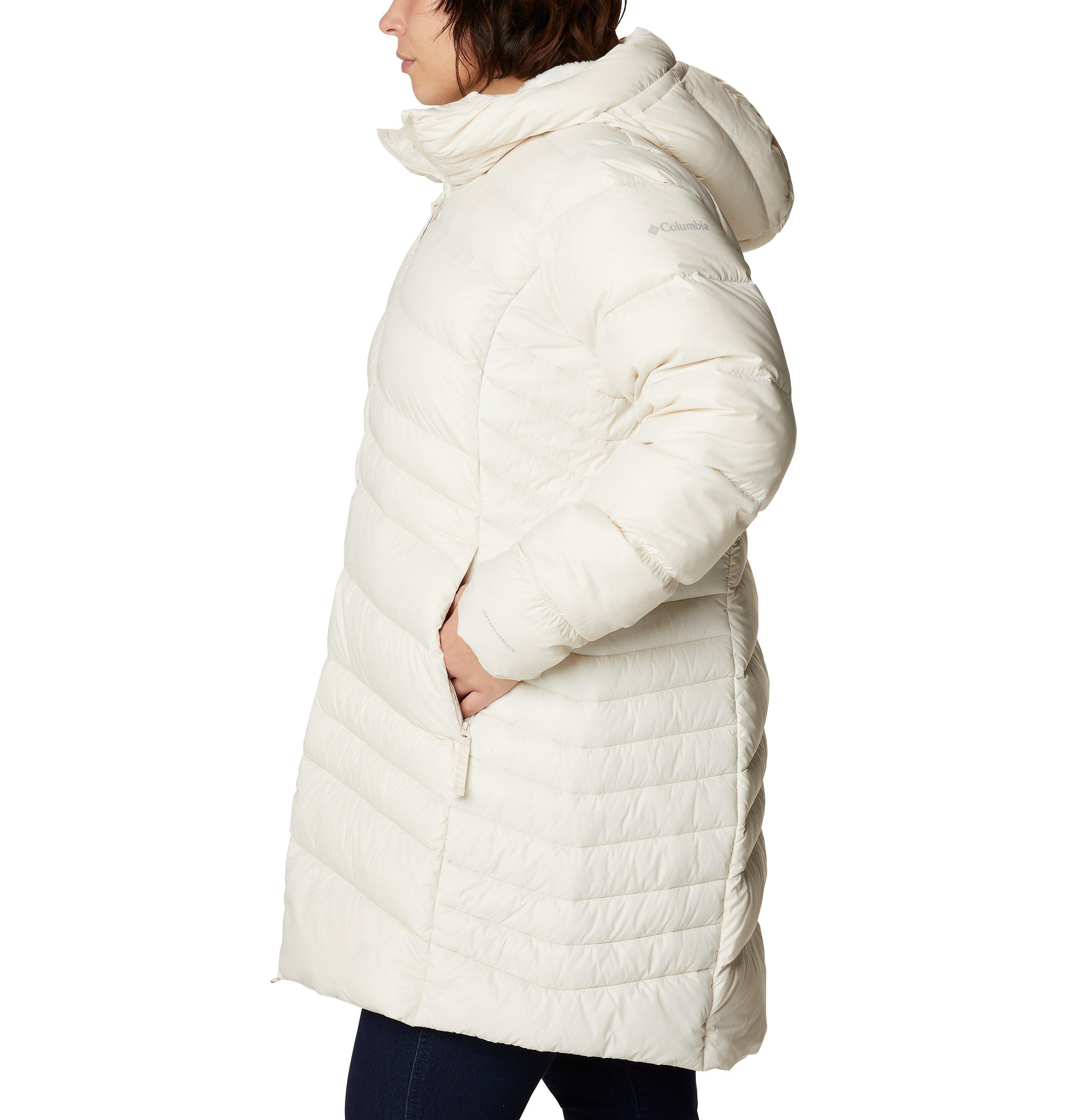 Women's Autumn Park Down Hooded Mid Jacket - Plus Size 3