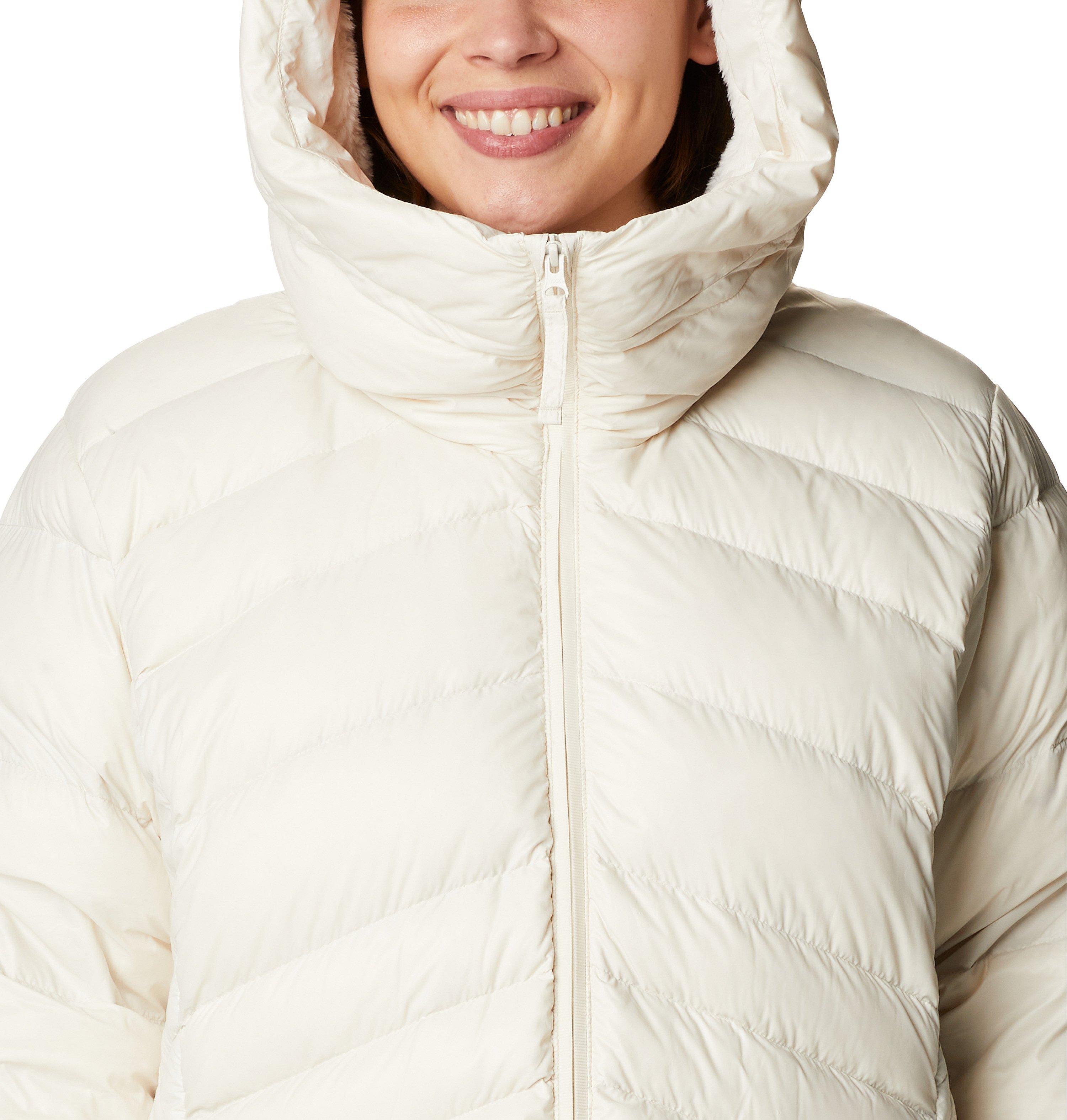 Women's Autumn Park Down Hooded Mid Jacket - Plus Size 4