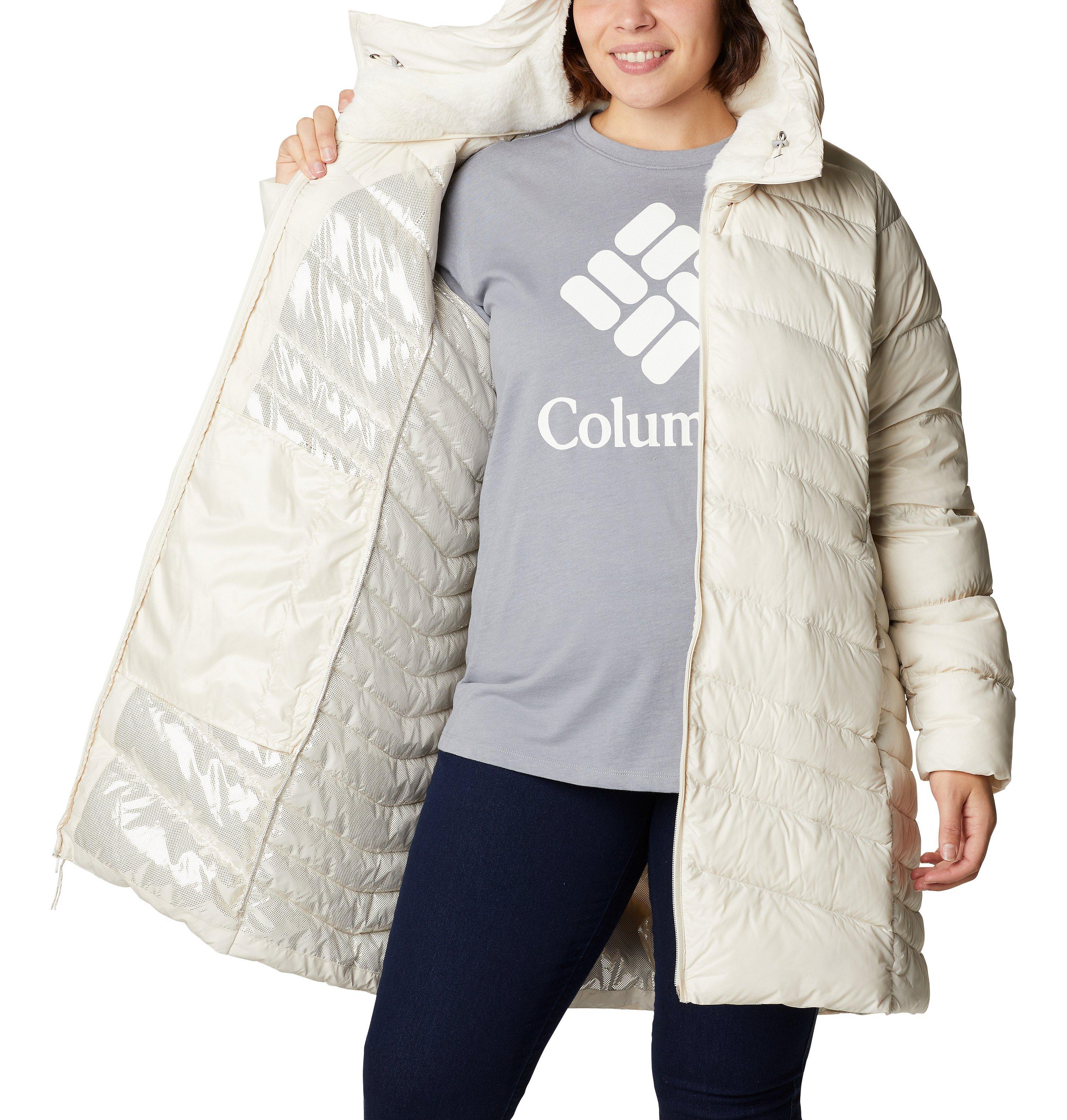 Women's Autumn Park Down Hooded Mid Jacket - Plus Size 5