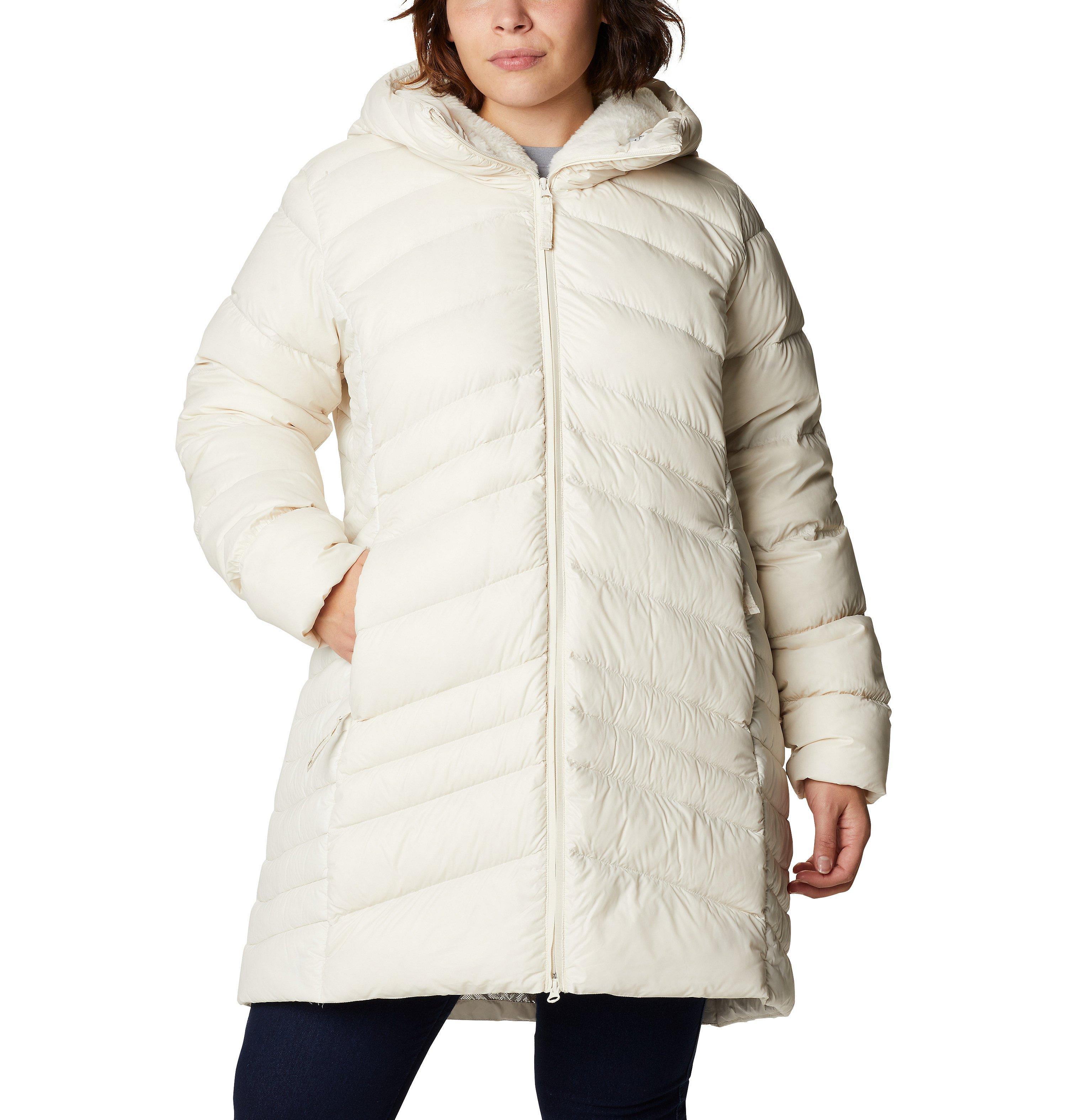Women's Autumn Park Down Hooded Mid Jacket - Plus Size 1