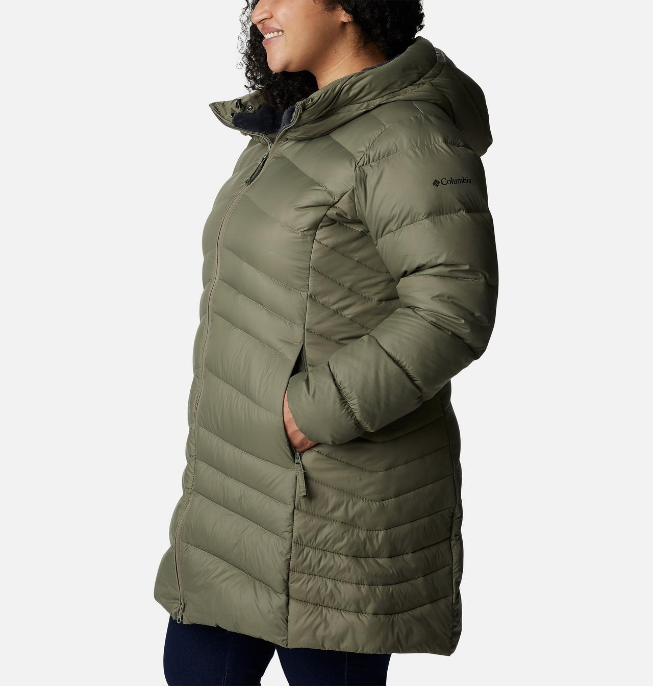 Women's Autumn Park™ Down Hooded Mid Jacket - Plus Size 3