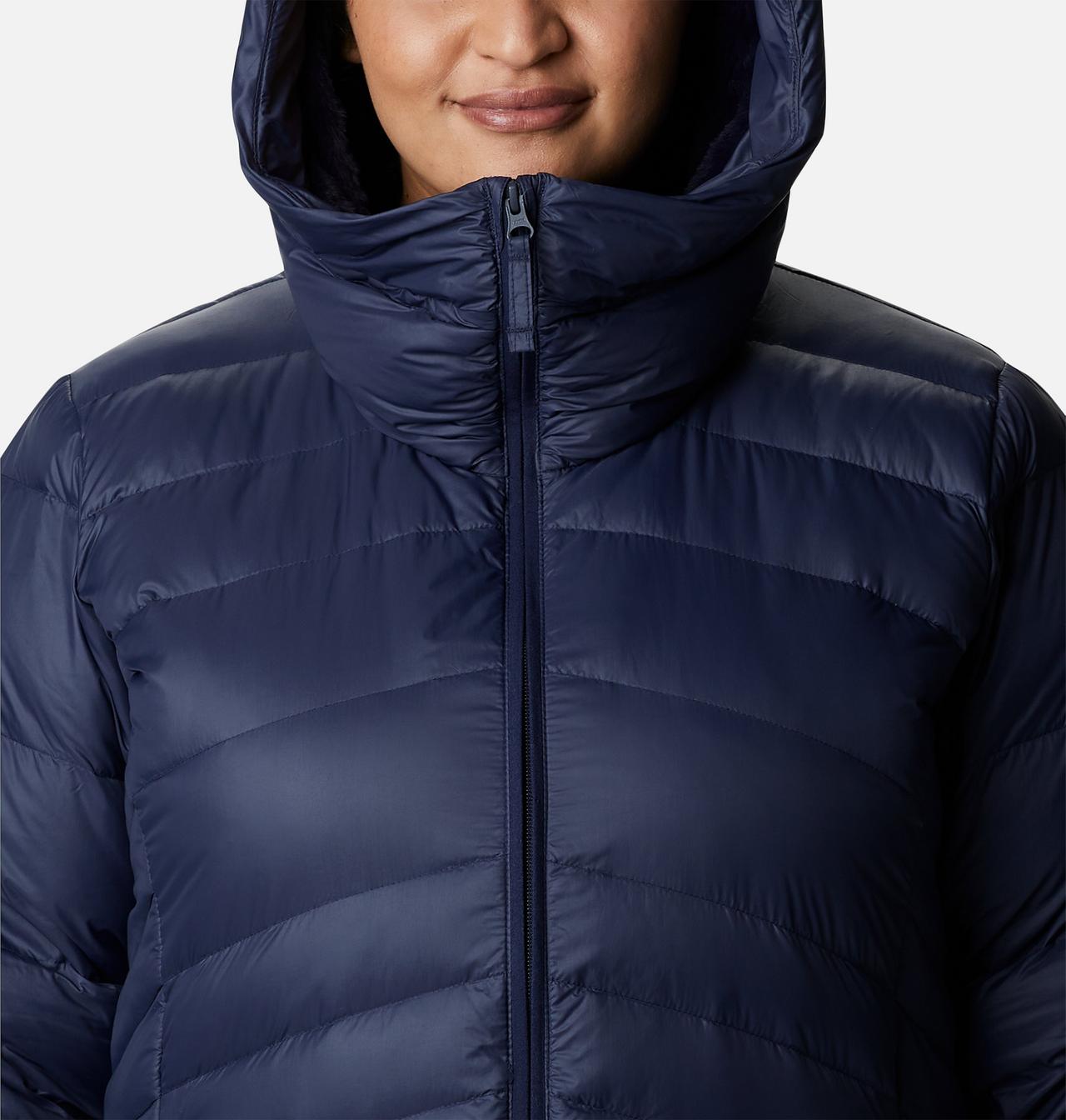 Women's Autumn Park™ Down Hooded Mid Jacket - Plus Size 4
