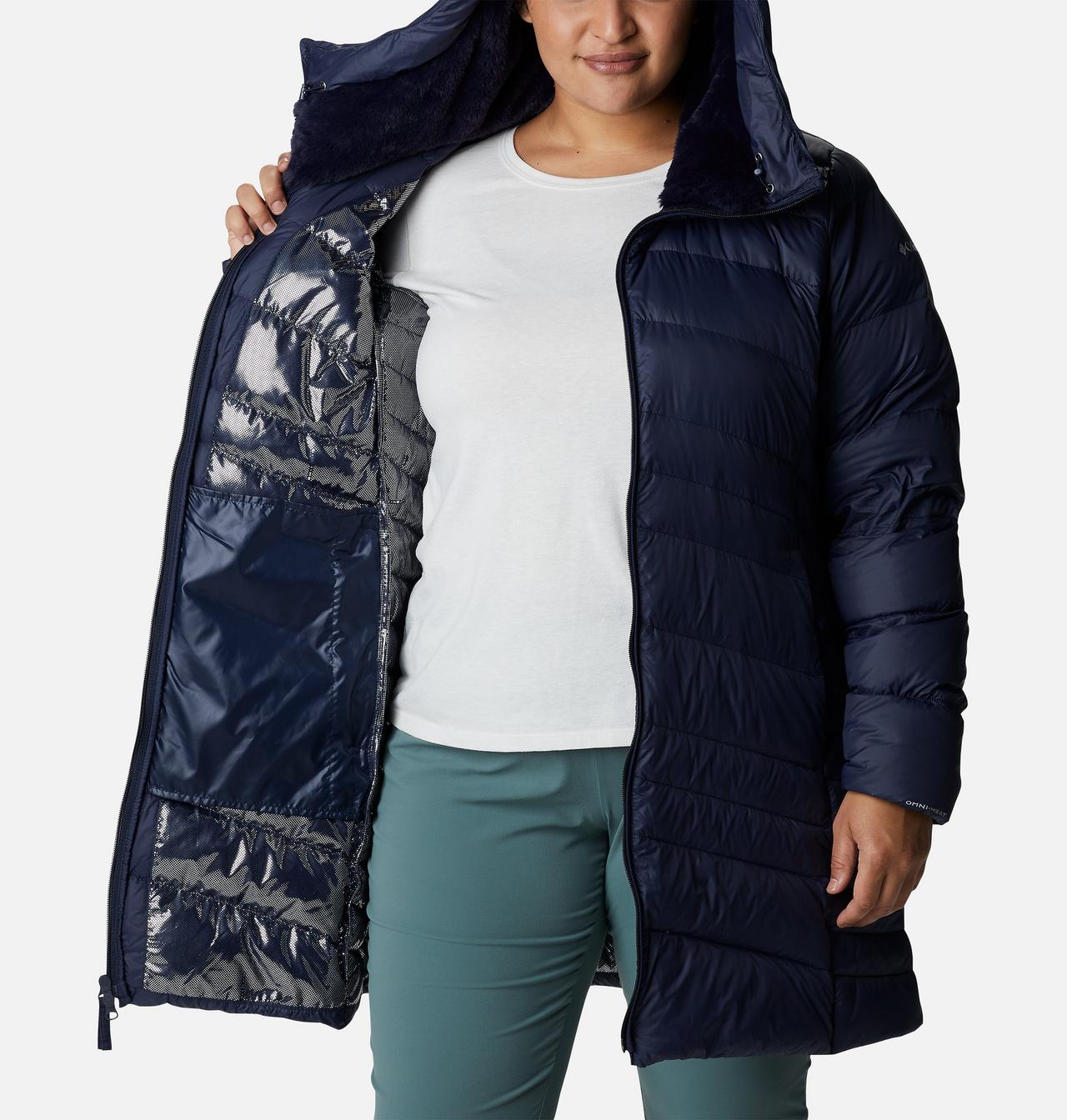 Women's Autumn Park™ Down Hooded Mid Jacket - Plus Size 5