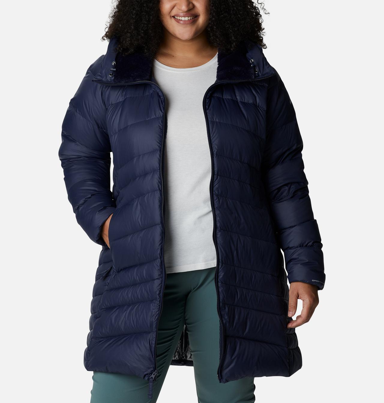 Women's Autumn Park™ Down Hooded Mid Jacket - Plus Size 6