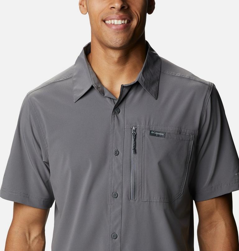 Men's Triple Canyon II Solid Short Sleeve Shirt, Color: City Grey, image 4