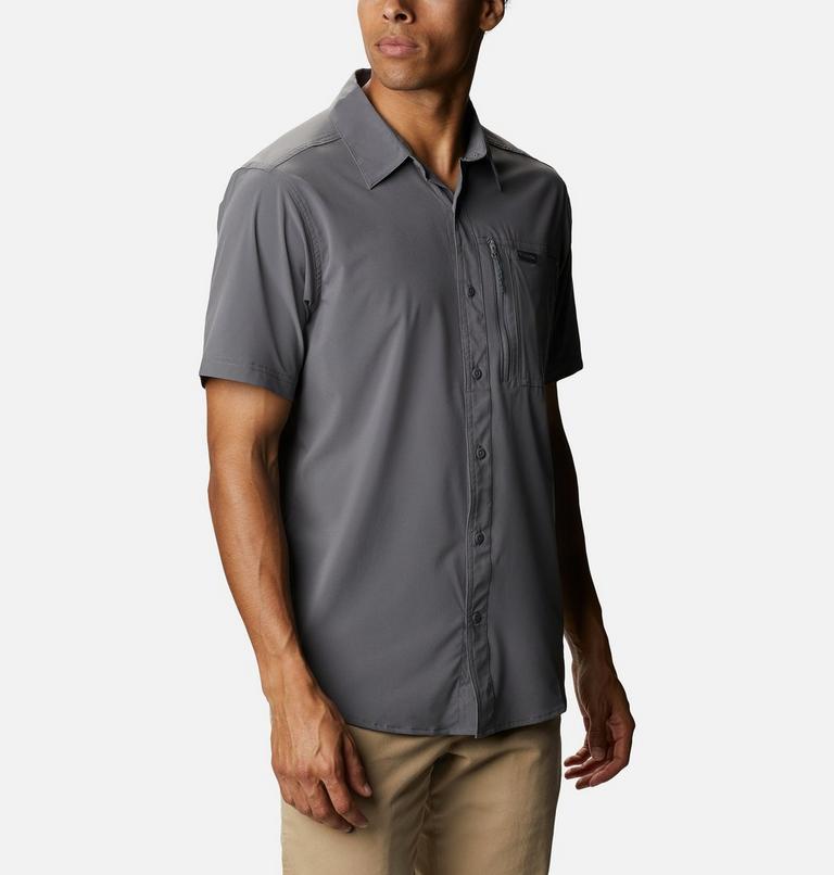 Men's Triple Canyon II Solid Short Sleeve Shirt, Color: City Grey, image 5