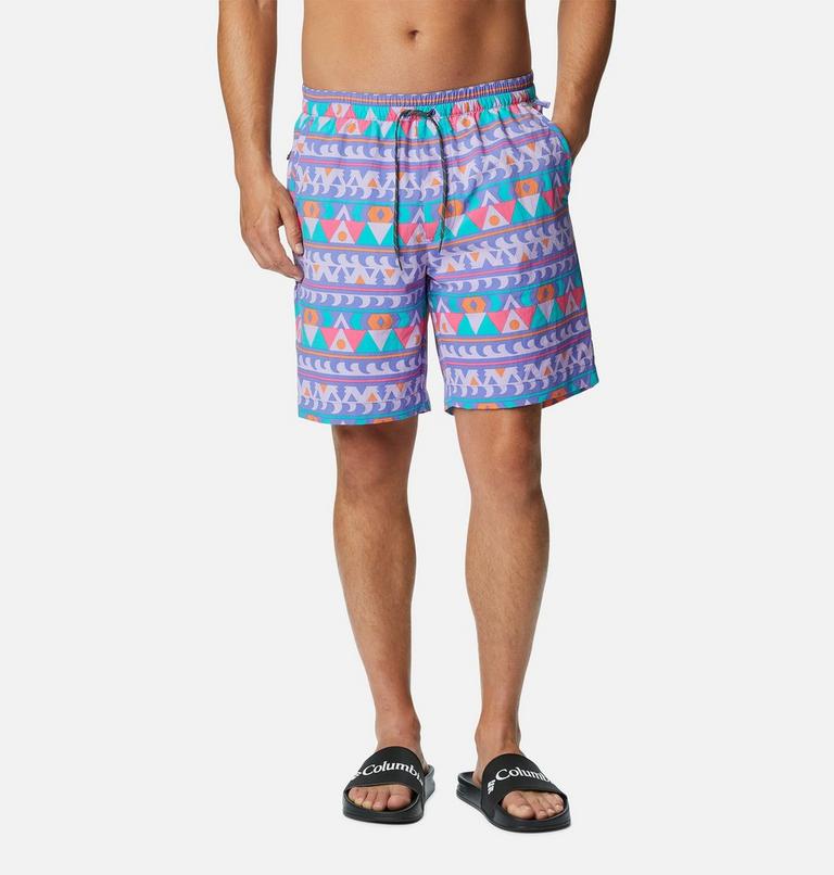 Men's Summerdry Boardshorts, Color: Purple Lotus Camp Blanket, image 1