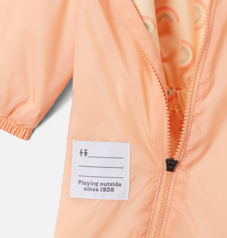 Infant Critter Jitters II Waterproof Suit, Color: Sunkissed Rainbowy, Apricot Fizz, image 3