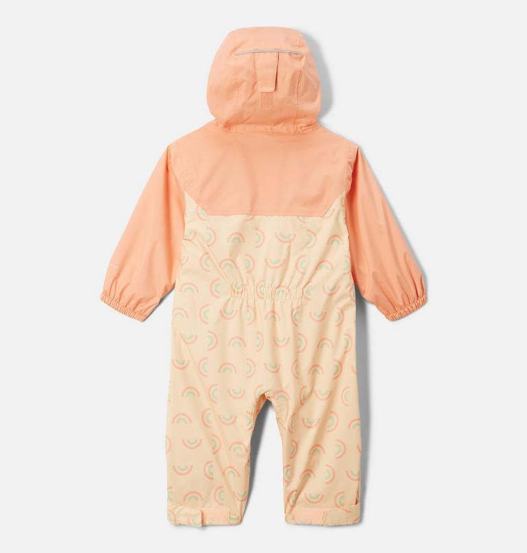 Infant Critter Jitters II Waterproof Suit, Color: Sunkissed Rainbowy, Apricot Fizz, image 2