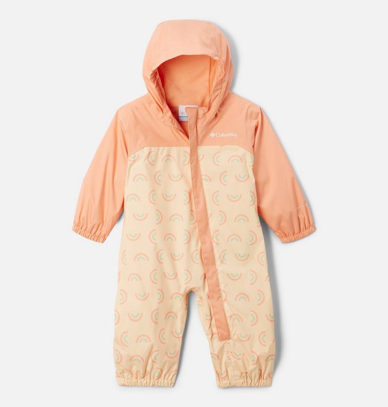Infant Critter Jitters II Waterproof Suit, Color: Sunkissed Rainbowy, Apricot Fizz, image 1